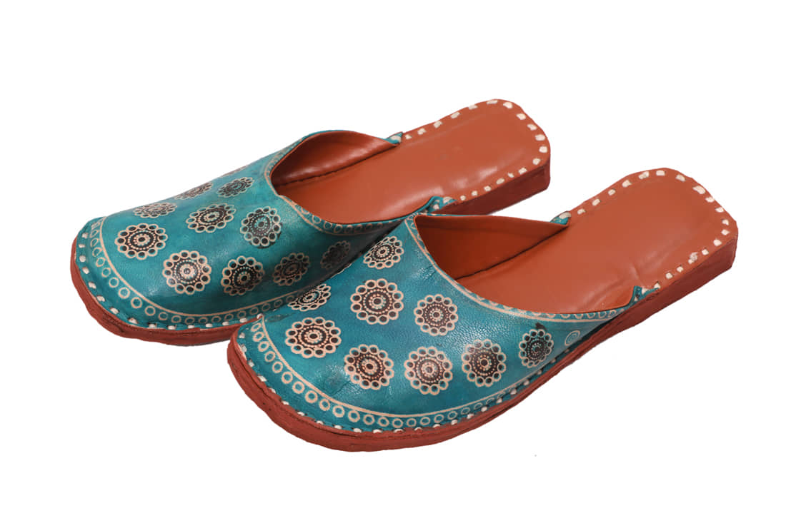 Raj - Green Women's Mules - Ethnic Shoes | Buy online on ZillyBuy