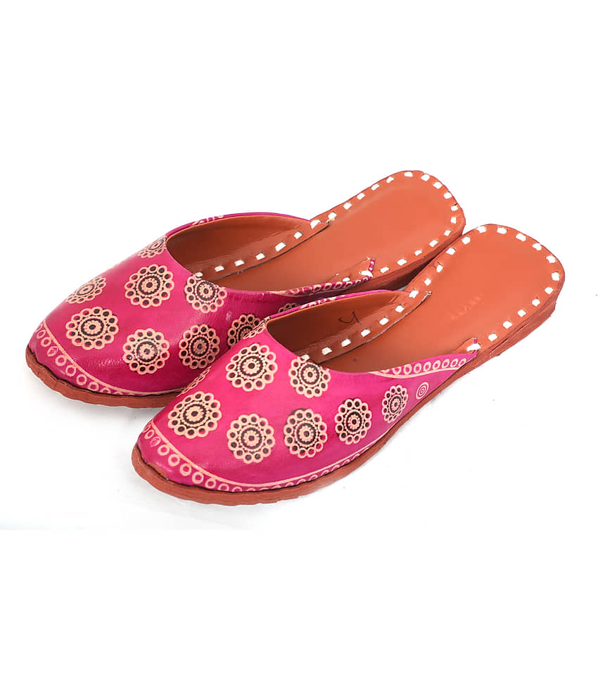 Raj Pink Ethnic Footwear - Ethnic Shoes | Buy online on ZillyBuy