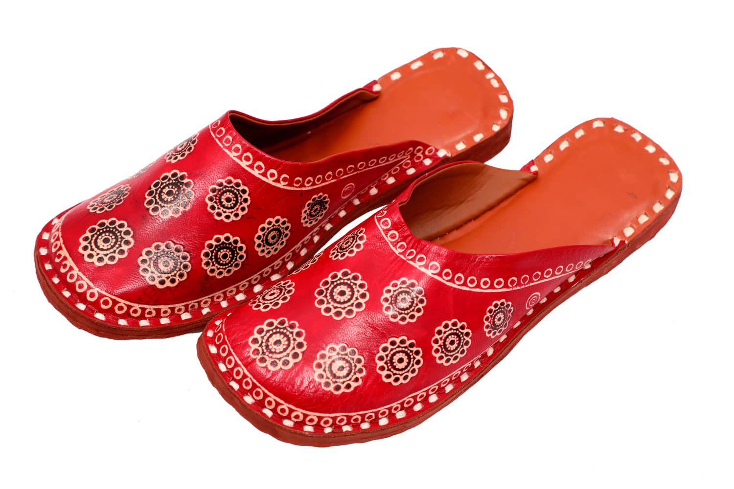 Raj - Red Women's Mules - Ethnic Shoes | Buy online on ZillyBuy
