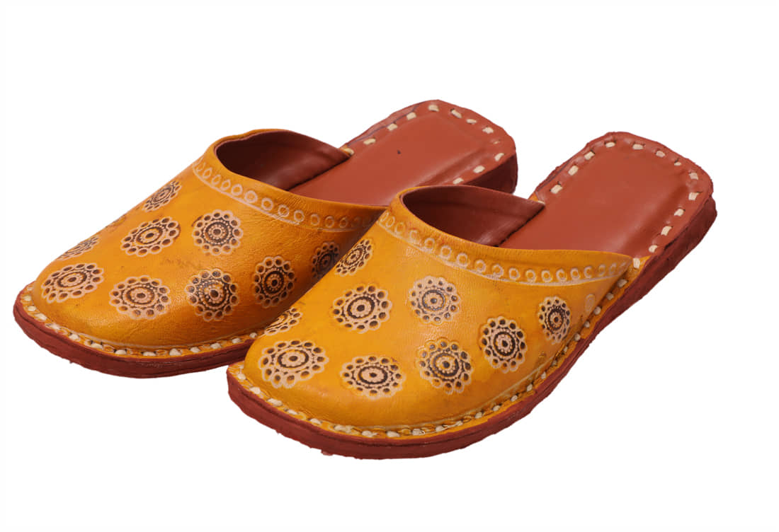 Raj - Yellow Women's Mules - Ethnic Shoes | Buy online on ZillyBuy