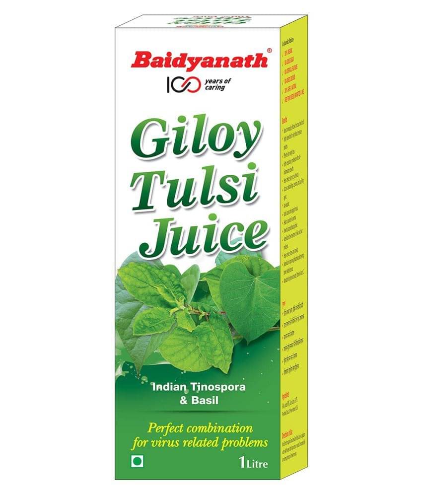     			Baidyanath Giloy Tulsi Herbal Juice - 1000ml|Helps Boost Immunity & Promotes Good Health (Pack of 3)