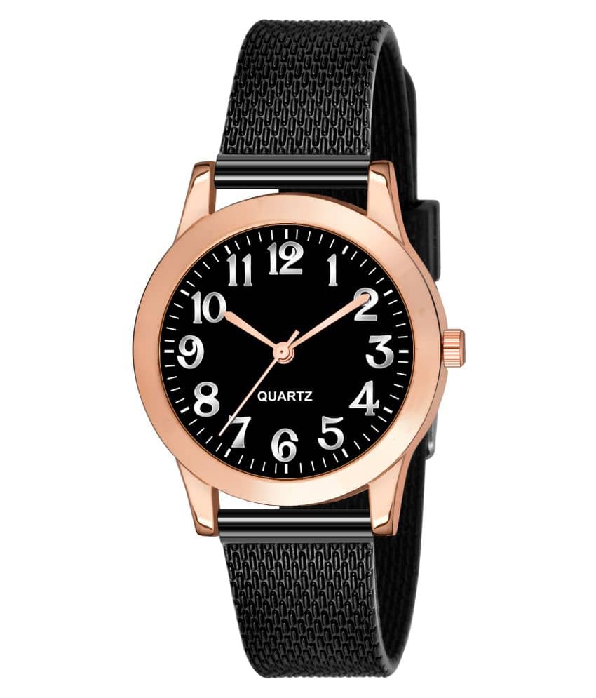 DECLASSE - Black Rubber Analog Womens Watch