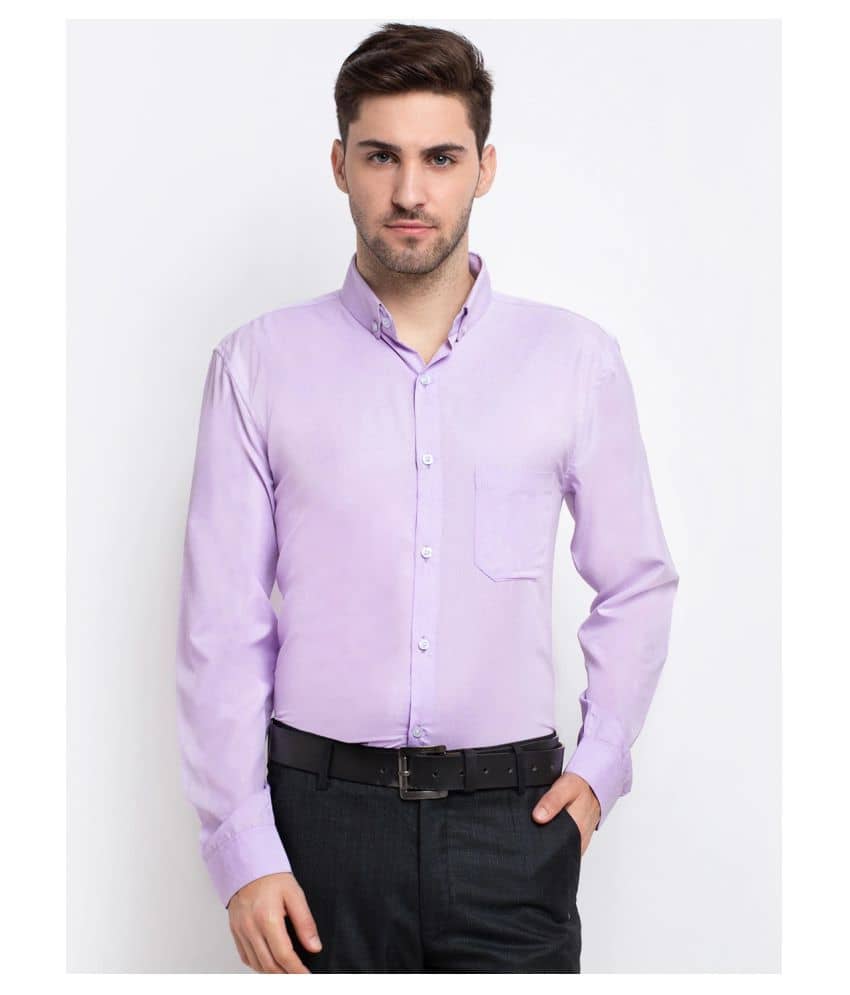 Makhanchor - Blue Cotton Slim Fit Men's Formal Shirt (Pack of 1)