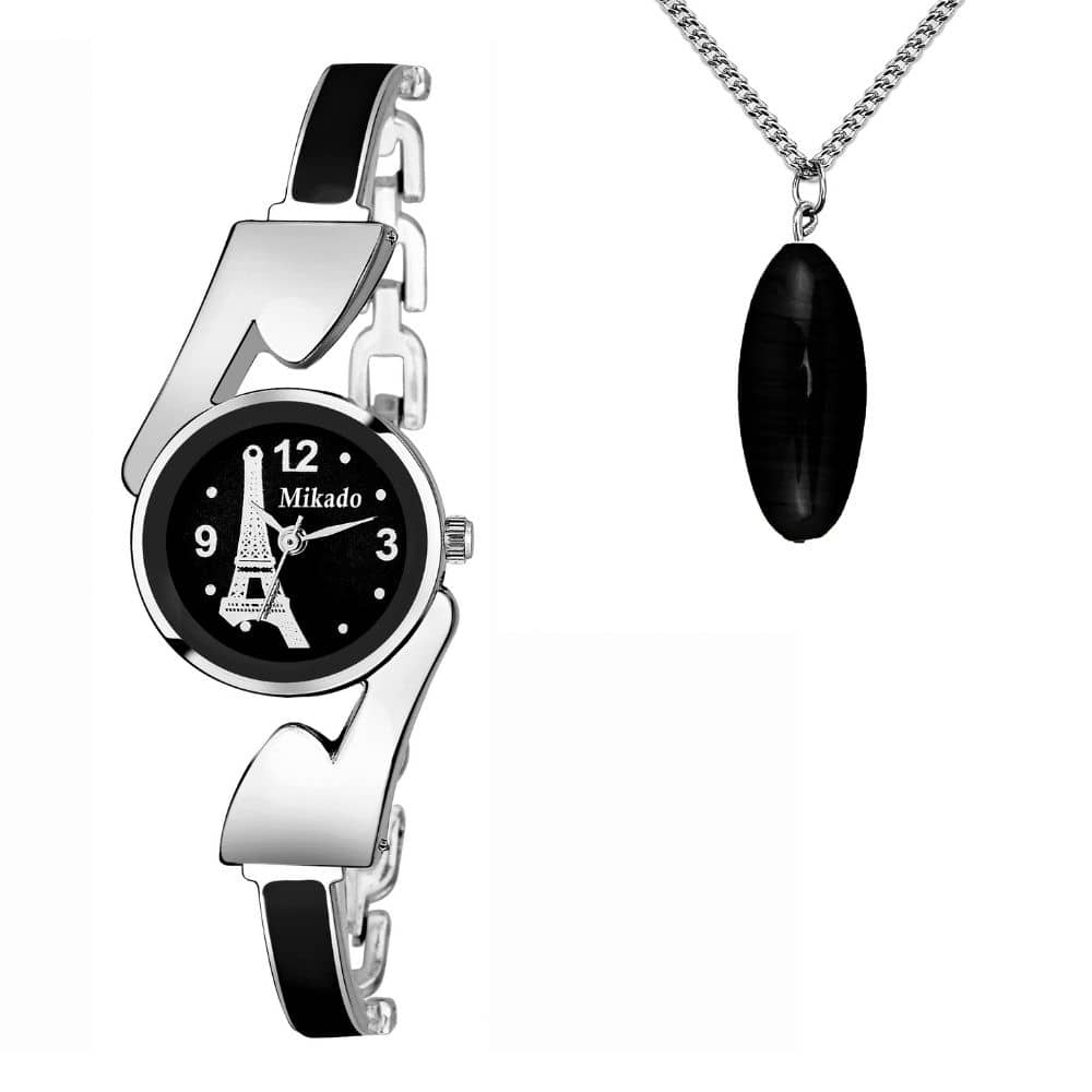 Mikado Stainless Steel Round Womens Watch