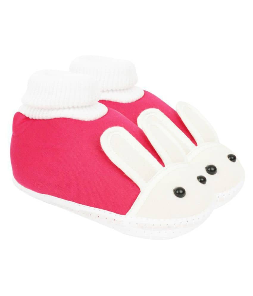 Neska Moda Baby Soft Pink Booties For Age Group 18 To 24 Months-BT195 - Casual Shoes | Buy online on ZillyBuy