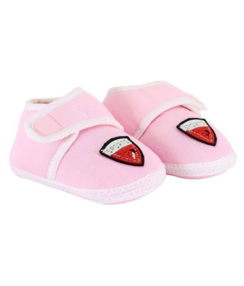 Neska Moda Baby Unisex Sport Baby Pink Booties/Shoes For 0 To 12 Months Infants-SK190 - Casual Shoes | Buy online on ZillyBuy