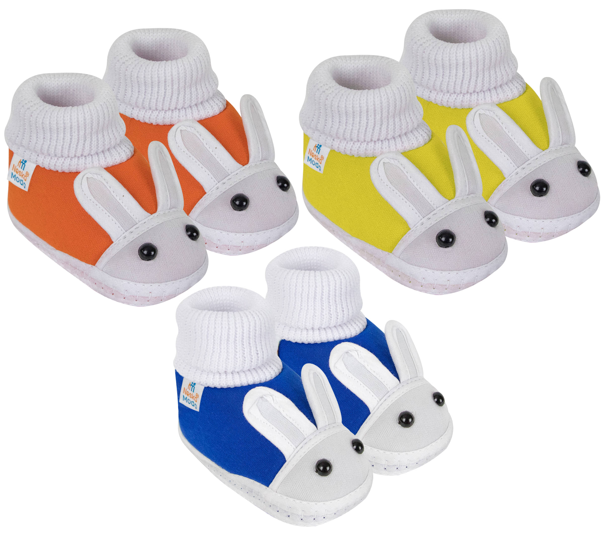     			Neska Moda Unisex Booties For 6 To 9 Months (Blue,Green,Maroon)