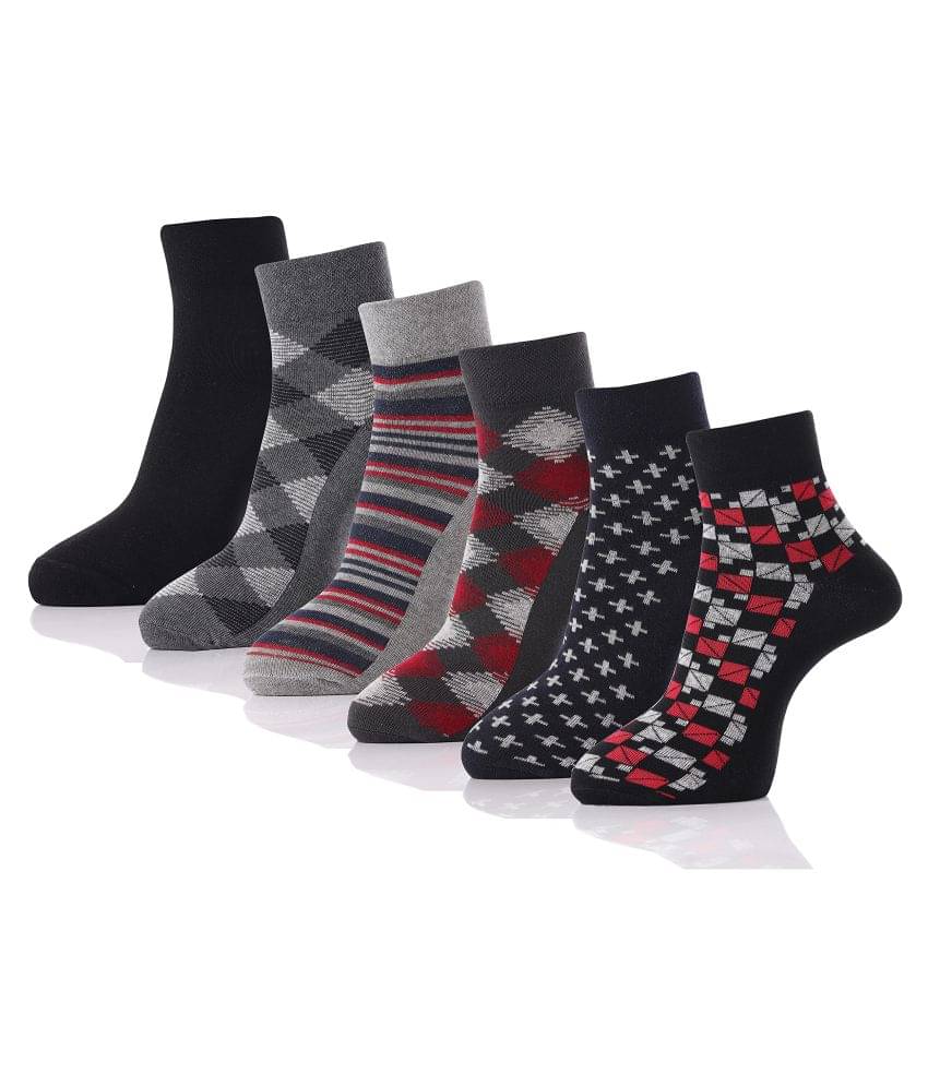 RC. ROYAL CLASS - Cotton Men's Striped Multicolor Ankle Length Socks ( Pack of 6 ) RC. ROYAL CLASS - Cotton Men's Striped Multicolor Ankle Length Socks ( Pack of 6 )