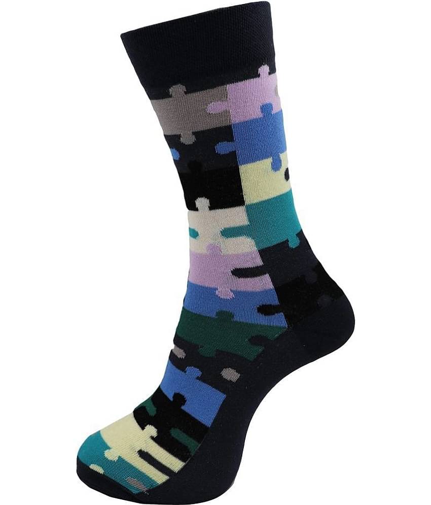 RC. ROYAL CLASS - Cotton Men's Printed Multicolor Full Length Socks ( Pack of 5 )