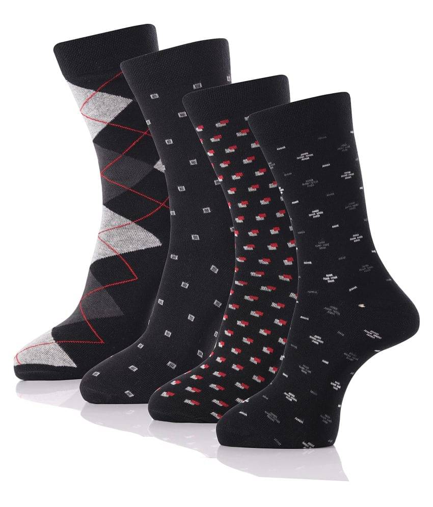     			RC. ROYAL CLASS Cotton Full Length Socks Pack of 4