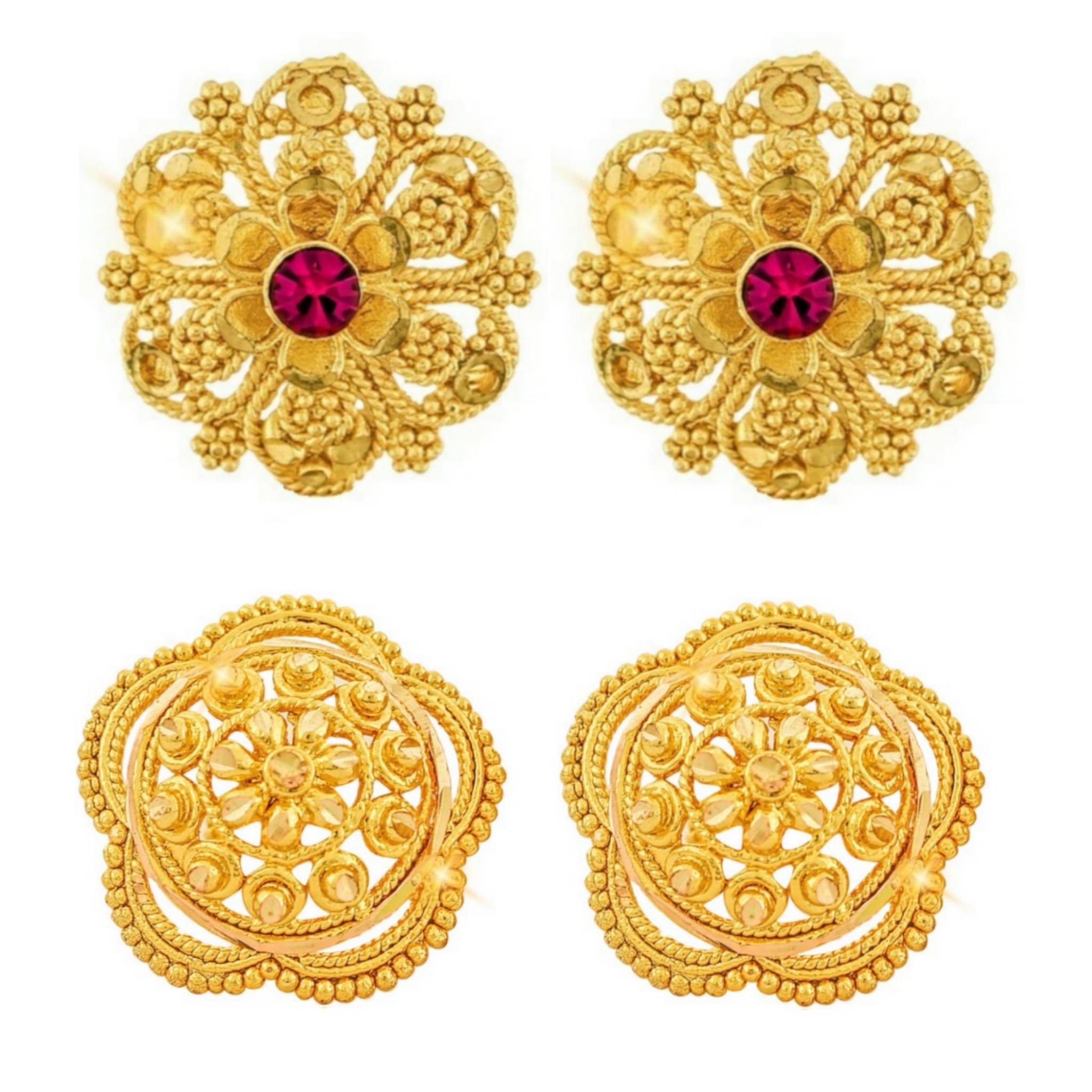 Vighnaharta Sizzling Charming Alloy Gold Plated Stud and Chandbali Earring Combo set For Women and Girls Pack of- 2 Pair Earrings-VFJ1117-1140ERG Vighnaharta Sizzling Charming Alloy Gold Plated Stud and Chandbali Earring Combo set For Women and Girls Pack of- 2 Pair Earrings-VFJ1117-1140ERG