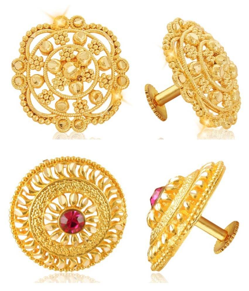 Vighnaharta Sizzling Charming Alloy Gold Plated Stud Earring Combo set For Women and Girls Pack of- 2 Pair Earrings- VFJ1124-1398ERG Vighnaharta Sizzling Charming Alloy Gold Plated Stud Earring Combo set For Women and Girls Pack of- 2 Pair Earrings- VFJ1124-1398ERG