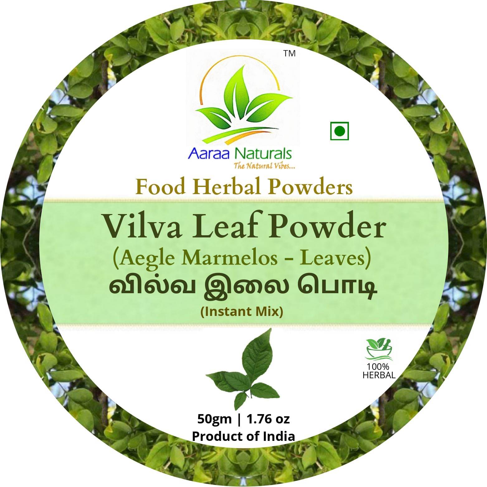     			Aaraa Vilva Leaf Powder Instant Mix 50 gm Pack of 4