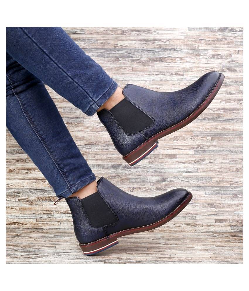     			BXXY Blue Chelsea boot