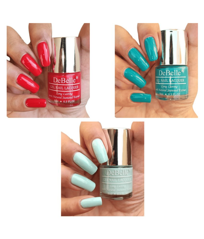 DeBelle Multi Glossy Nail Polish 24 ( Pack of 3 )