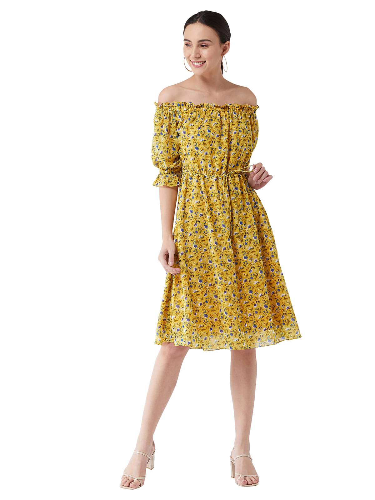     			Miss Chase Women Georgette A-line Dress ( Multi Color )