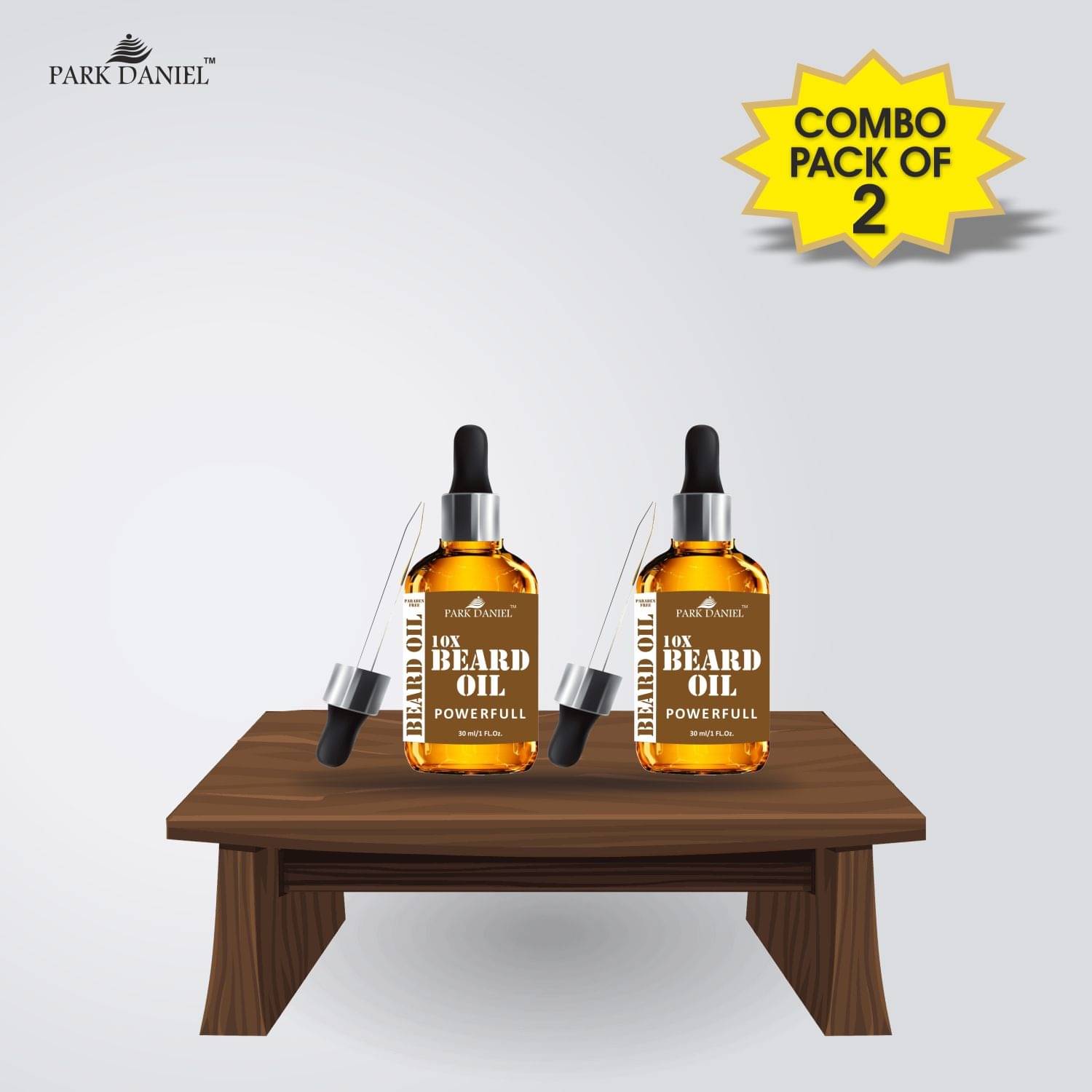     			Park Daniel - 30mL Growth Increasing Beard Oil (Pack of 2)