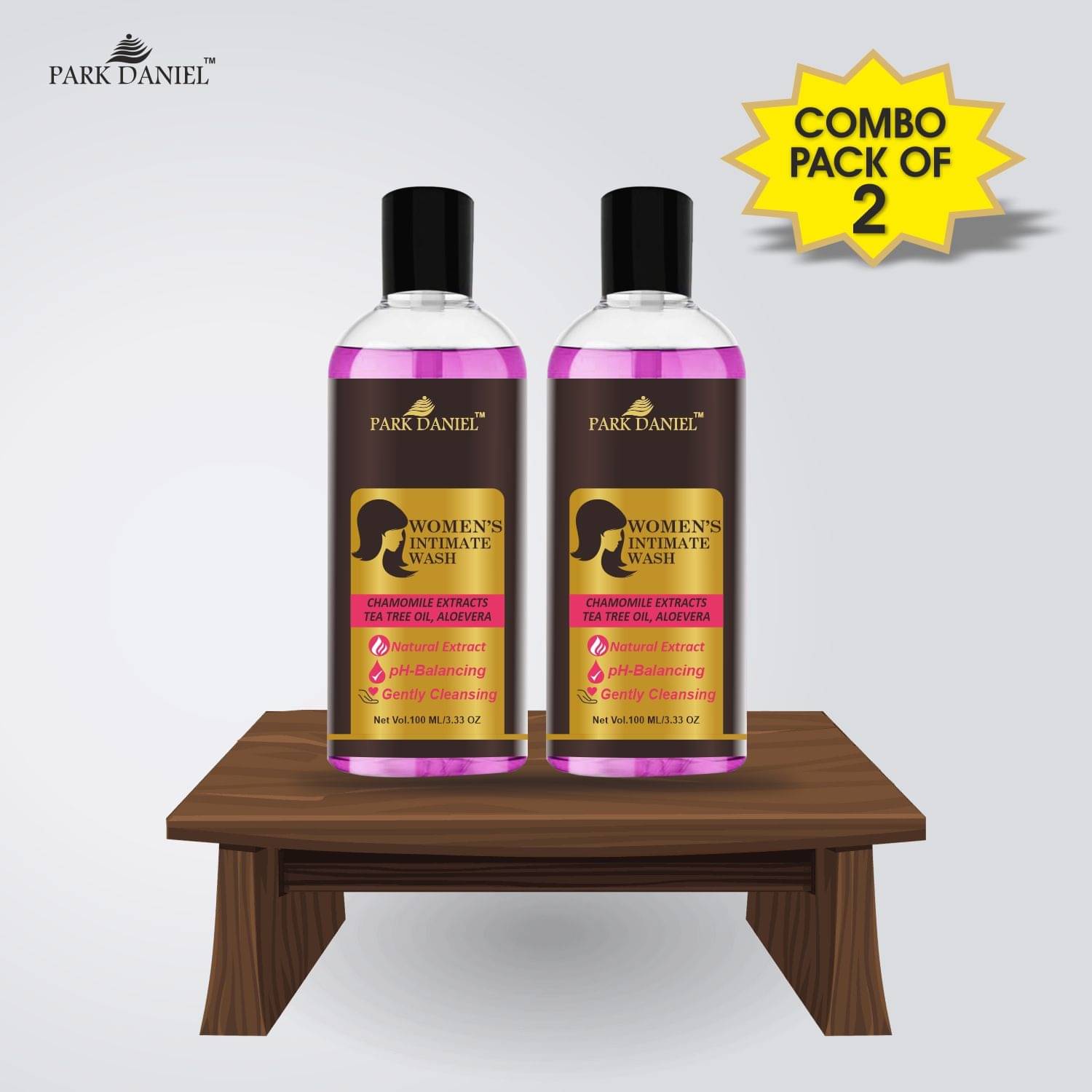     			Park Daniel  Women's Intimate Wash Intimate Cleansing Liquid 200 mL Pack of 2