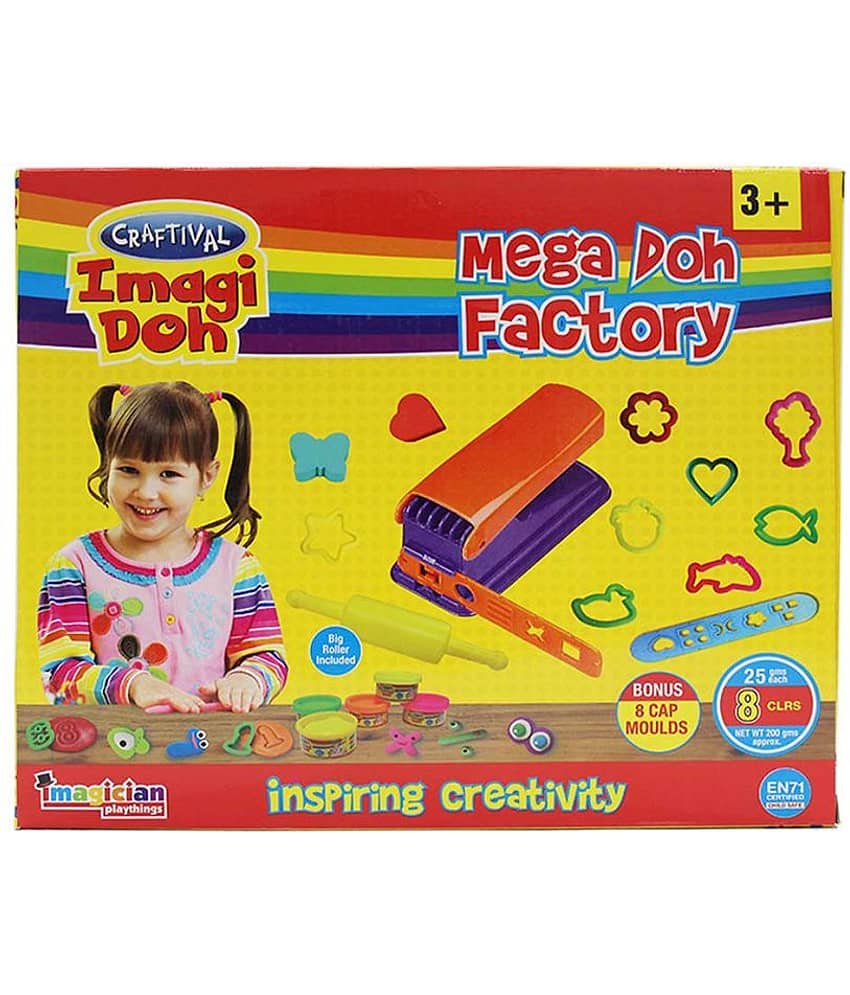 RABBIT MEGA DOH FACTORY KIT + 26 Toys|Creative Kit for Kids|Modelling Dough Kit for Kids| Arts and Crafts Gift for Kids|Play Dough Kit for Kids | Age 3-12 Year Old - Toys and Games | Buy online on ZillyBuy