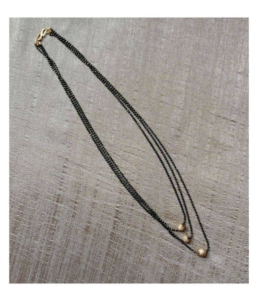     			Sunhari Jewels - Black Mangalsutra ( Pack of 1 )