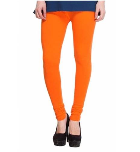 TULSI CRAFTED WITH HEART - Orange Lycra Women's Leggings ( Pack of 1 ) TULSI CRAFTED WITH HEART - Orange Lycra Women's Leggings ( Pack of 1 )