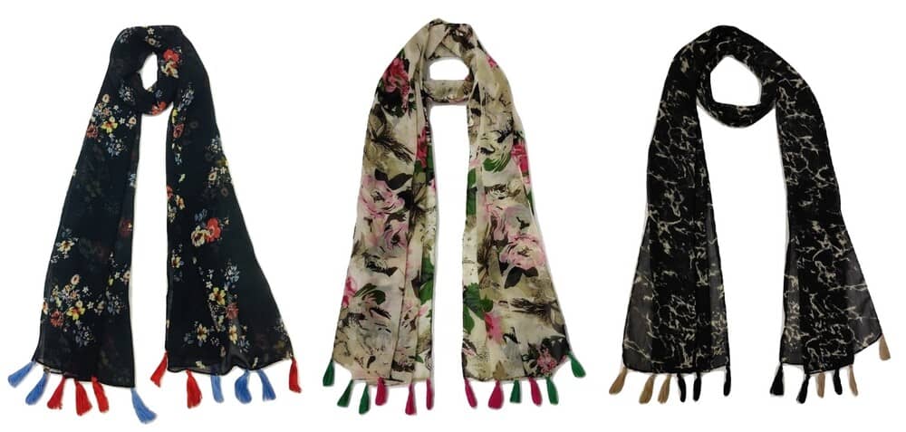 stolevilla Multi Printed Poly Cotton Yarn Stoles - Dupattas & Shawls | Buy online on ZillyBuy