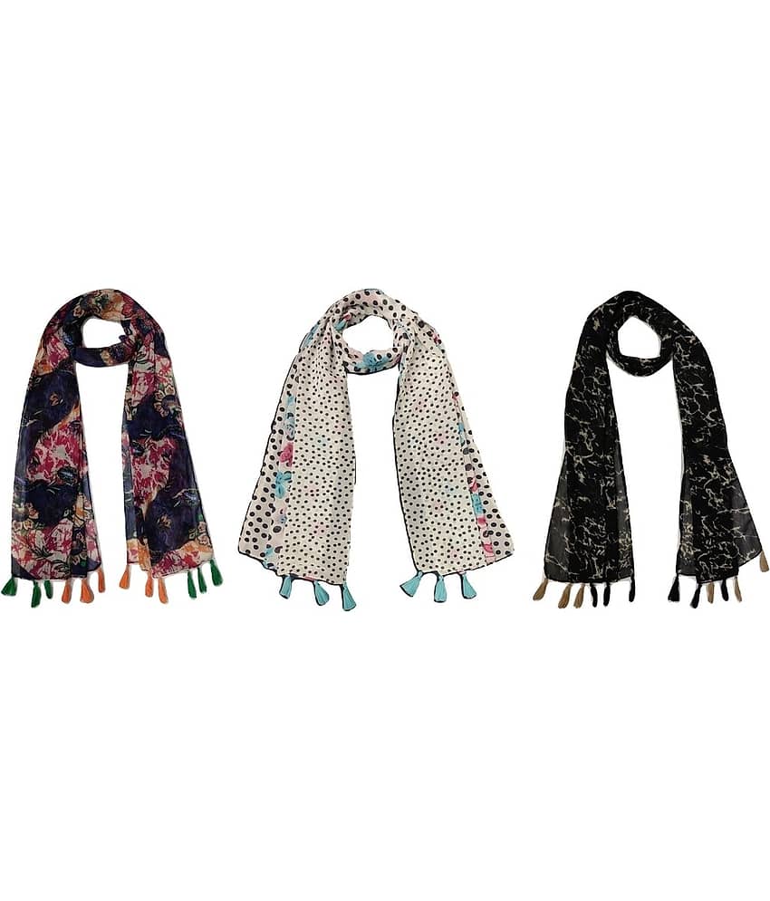 stolevilla Multi Printed Poly Cotton Yarn Stoles - Dupattas & Shawls | Buy online on ZillyBuy