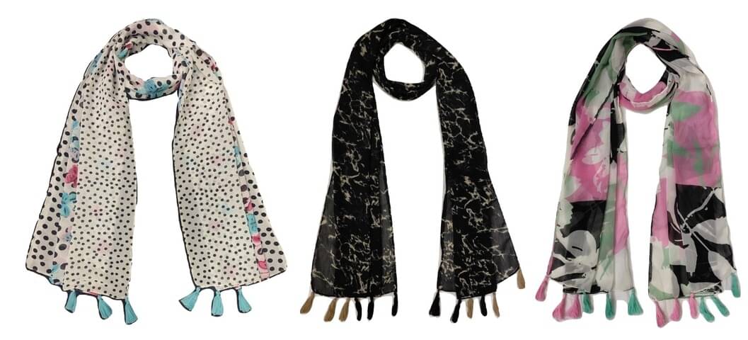     			stolevilla Multi Printed Poly Cotton Yarn Stoles