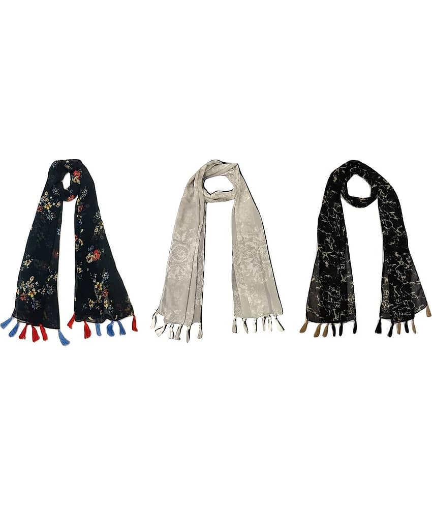 stolevilla Multi Printed Poly Cotton Yarn Stoles - Dupattas & Shawls | Buy online on ZillyBuy
