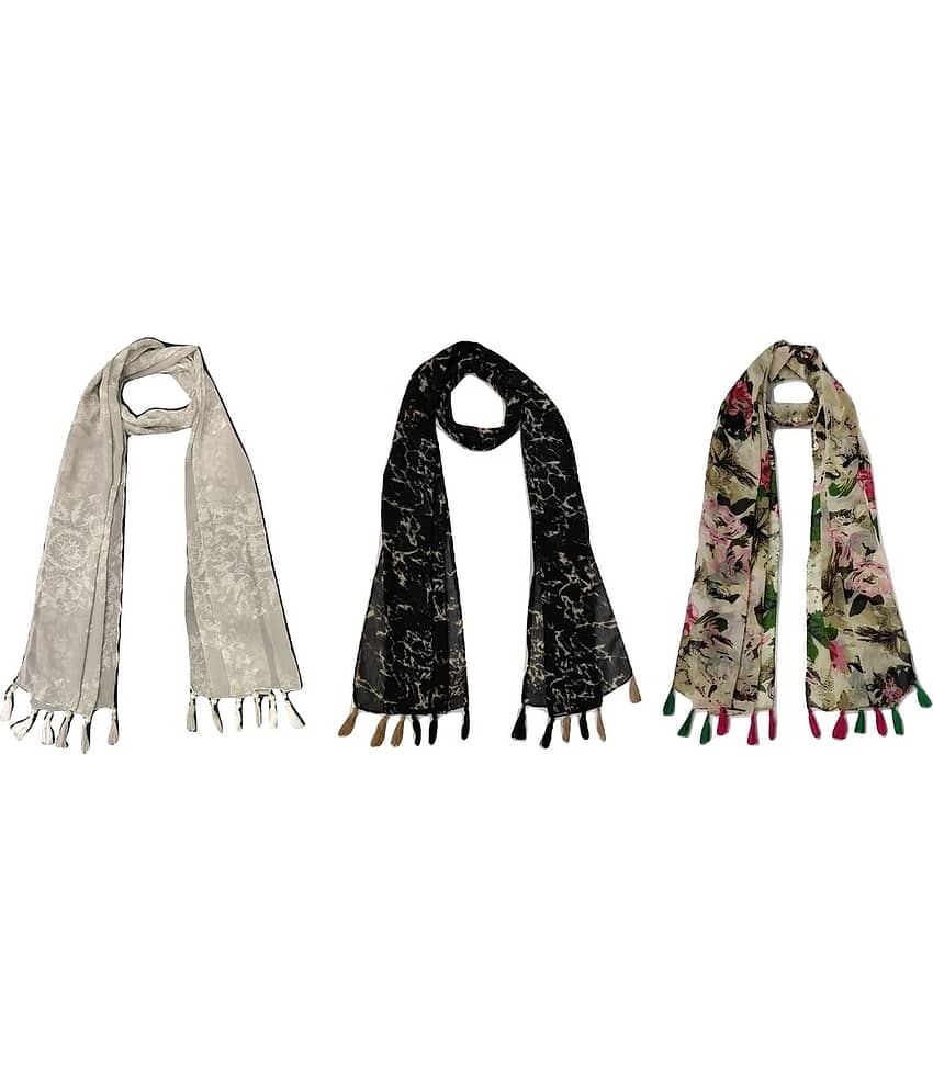 stolevilla Multi Printed Poly Cotton Yarn Stoles - Dupattas & Shawls | Buy online on ZillyBuy