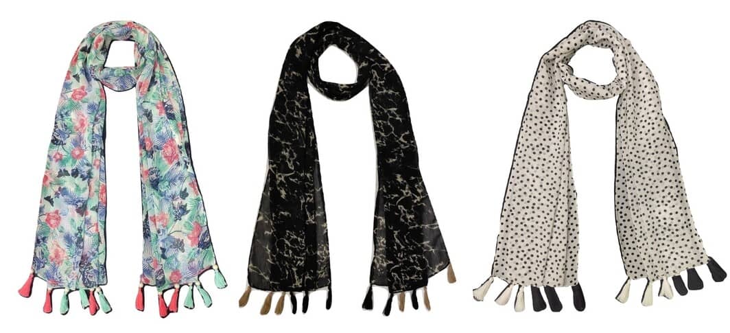 stolevilla Multi Printed Poly Cotton Yarn Stoles - Dupattas & Shawls | Buy online on ZillyBuy