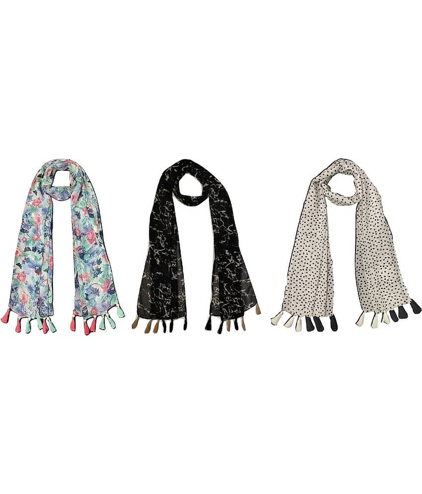 stolevilla Multi Printed Poly Cotton Yarn Stoles - Dupattas & Shawls | Buy online on ZillyBuy