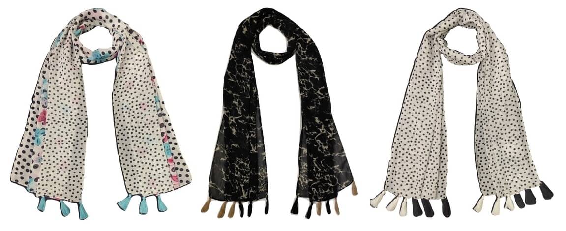 stolevilla Multi Printed Poly Cotton Yarn Stoles stolevilla Multi Printed Poly Cotton Yarn Stoles