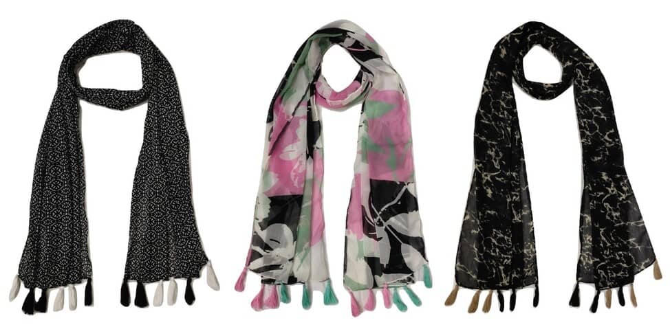 stolevilla Multi Printed Poly Cotton Yarn Stoles - Dupattas & Shawls | Buy online on ZillyBuy