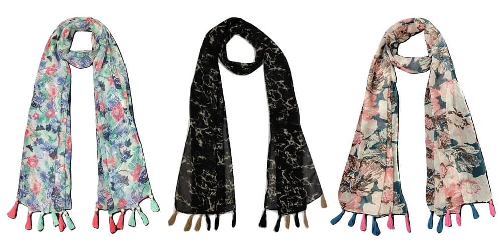 stolevilla Multi Printed Poly Cotton Yarn Stoles - Dupattas & Shawls | Buy online on ZillyBuy