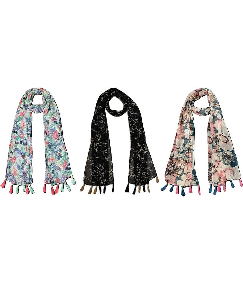 stolevilla Multi Printed Poly Cotton Yarn Stoles - Dupattas & Shawls | Buy online on ZillyBuy