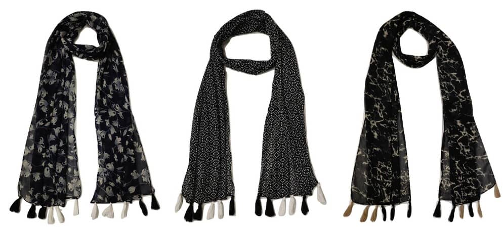 stolevilla Multi Printed Poly Cotton Yarn Stoles - Dupattas & Shawls | Buy online on ZillyBuy