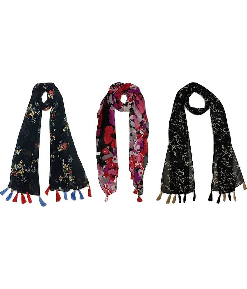 stolevilla Multi Printed Poly Cotton Yarn Stoles - Dupattas & Shawls | Buy online on ZillyBuy