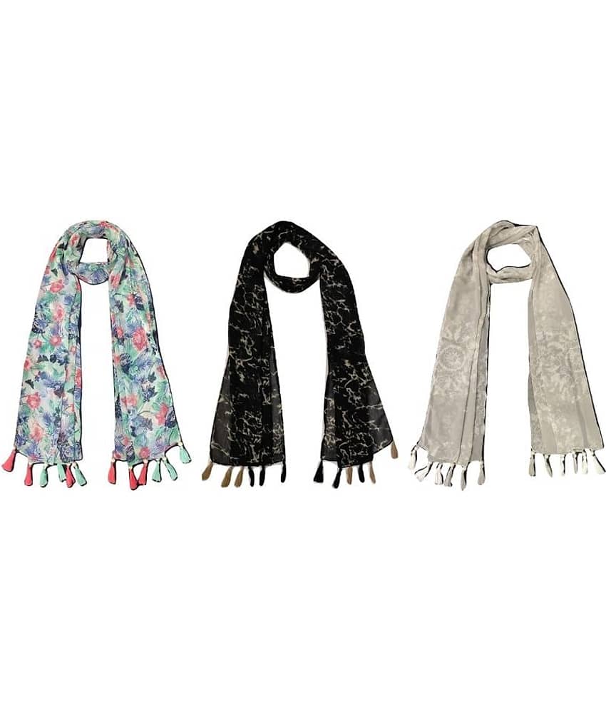 stolevilla Multi Printed Poly Cotton Yarn Stoles - Dupattas & Shawls | Buy online on ZillyBuy