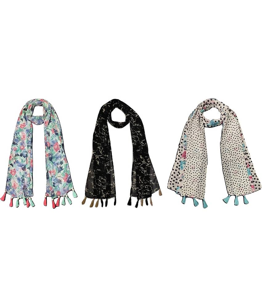 stolevilla Multi Printed Poly Cotton Yarn Stoles - Dupattas & Shawls | Buy online on ZillyBuy