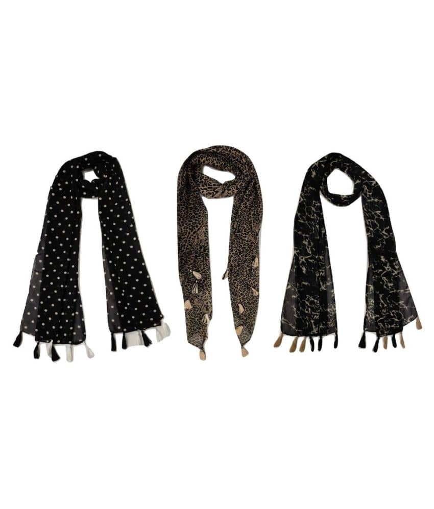 stolevilla Multi Printed Poly Cotton Yarn Stoles - Dupattas & Shawls | Buy online on ZillyBuy