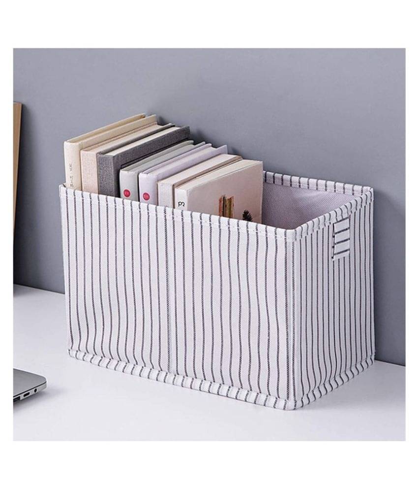     			House of Quirk Foldable Large Fabric Storage Box, Store Clothes, Toys,Books,with Transparent Window,Shandles and Bottom Plate, for Children's Room, Bedroom, Closet, Office Storage Cabinet