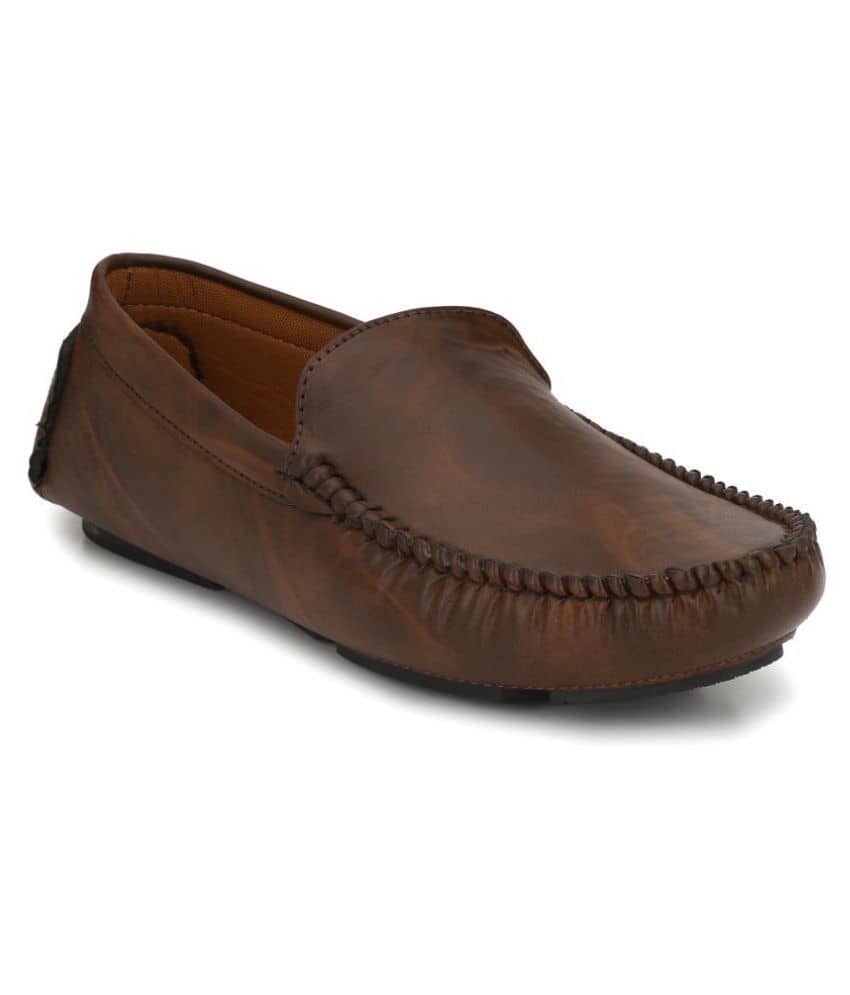 John Karsun Brown Loafers - Formal Shoes | Buy online on ZillyBuy