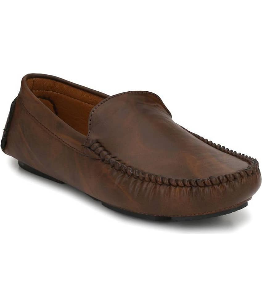 John Karsun Brown Loafers - Formal Shoes | Buy online on ZillyBuy