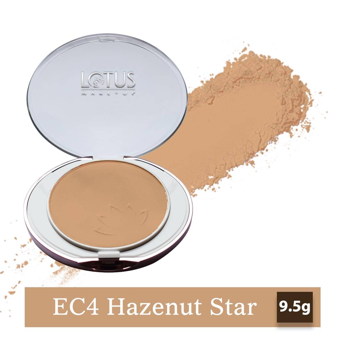 Lotus Makeup Ecostay Ideal Finish Pressed Powder Hazelnut Star, EC4, 9.5g (Pack of 1) Lotus Makeup Ecostay Ideal Finish Pressed Powder Hazelnut Star, EC4, 9.5g (Pack of 1)