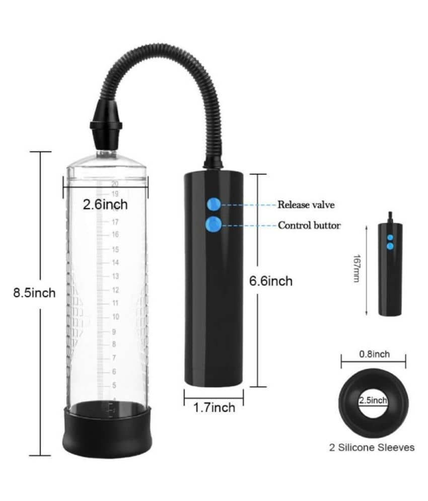 PREMIUM QUALITY CHARGEABLE AUTOMATIC FULL POWER PENIS ENLARGEMENT PUMP FOR MEN BY NAUGHTY WORLD