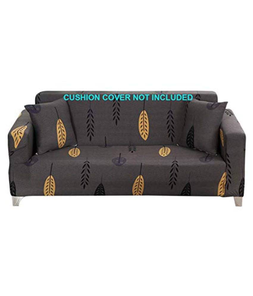 House Of Quirk 2 Seater Gray Polyester Single Sofa Cover House Of Quirk 2 Seater Gray Polyester Single Sofa Cover