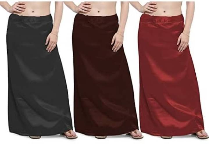Perfect cloth store Multicoloured Cotton Petticoat - Pack of 3 Perfect cloth store Multicoloured Cotton Petticoat - Pack of 3