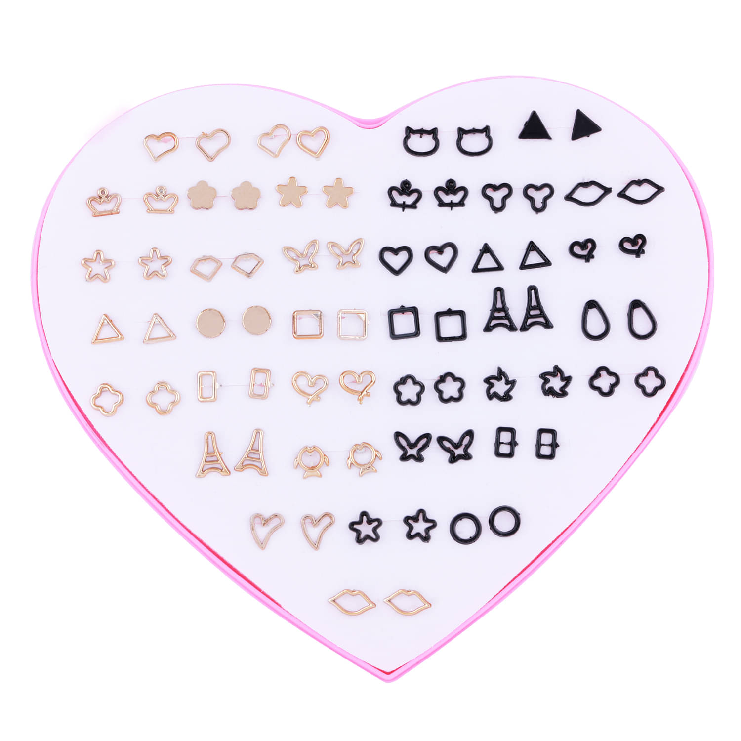     			Stud Earring Elegant  Multicolor Multi Designe Set Of 36 Earrings for girls