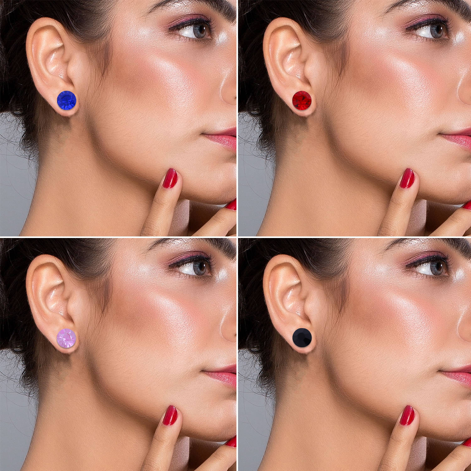     			Stud Earring Fancy Look  Multicolor Daimond  Designe Set Of 36 Earrings for girls
